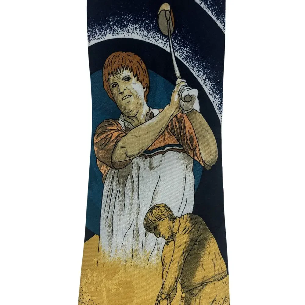 Swinging Golfers Tie